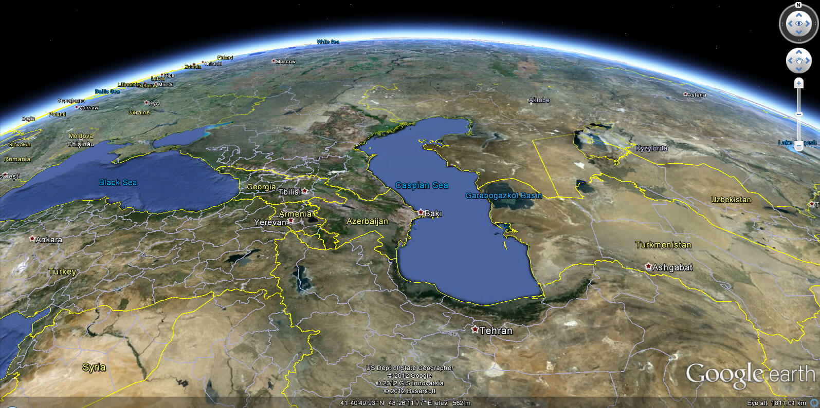 erde kaukasus karte